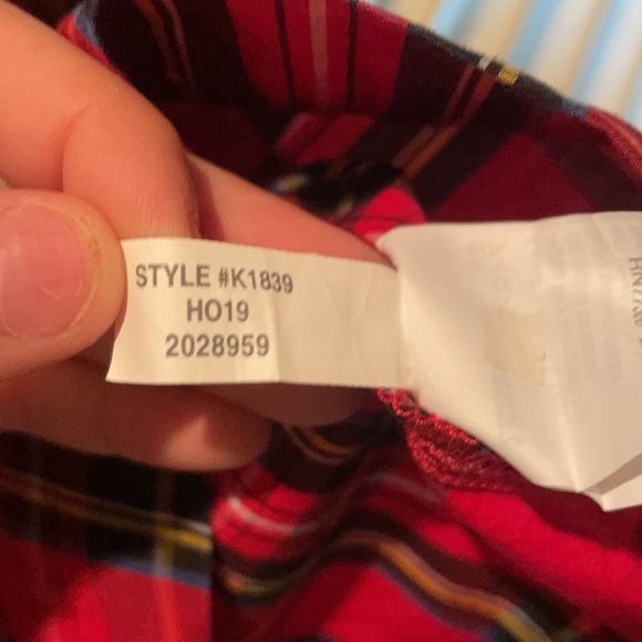 Crew cuts girls size 10 plaid Christmas blouse - Picture 8 of 8